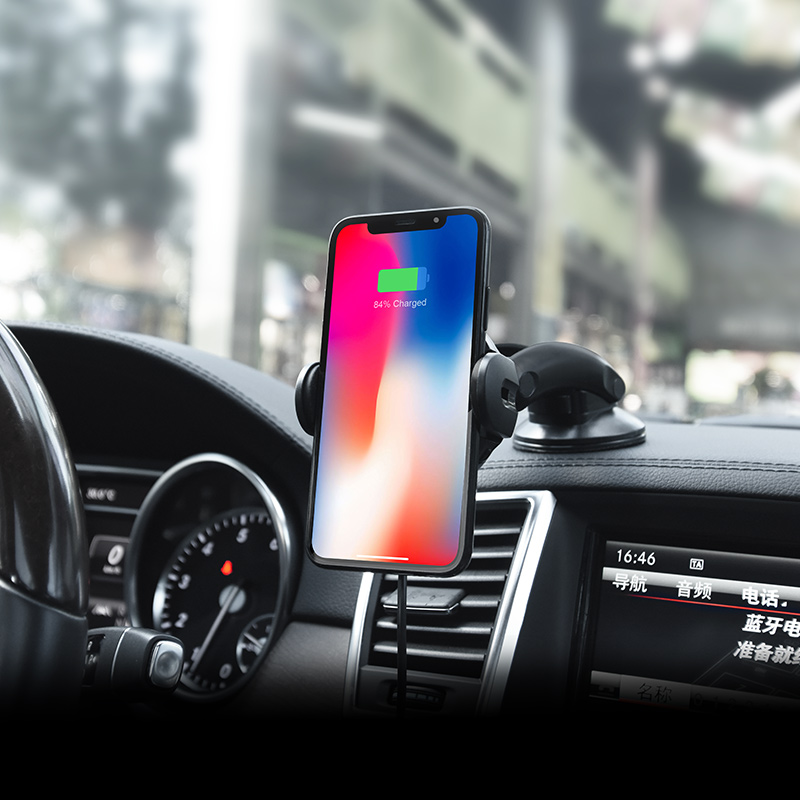 Car wireless charger «CA34 Elegant» air outlet and dashboard mount