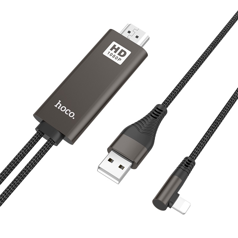 Buy UA14 Cable Lightning to HDMI aluminum alloy shell - Black